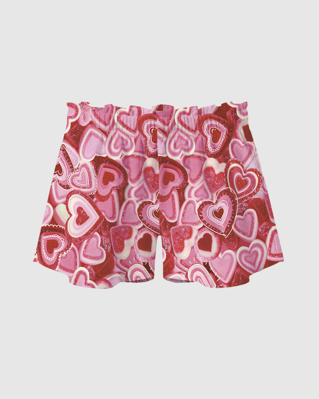 Shorts Infantil Menina Evasê Cós Clochard Estampado Em Algodão Malwee Kids
