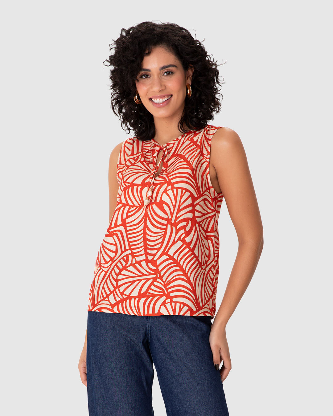 Blusa Bata Feminina Abertura Fecho por Amarração em Viscose com Poliamida