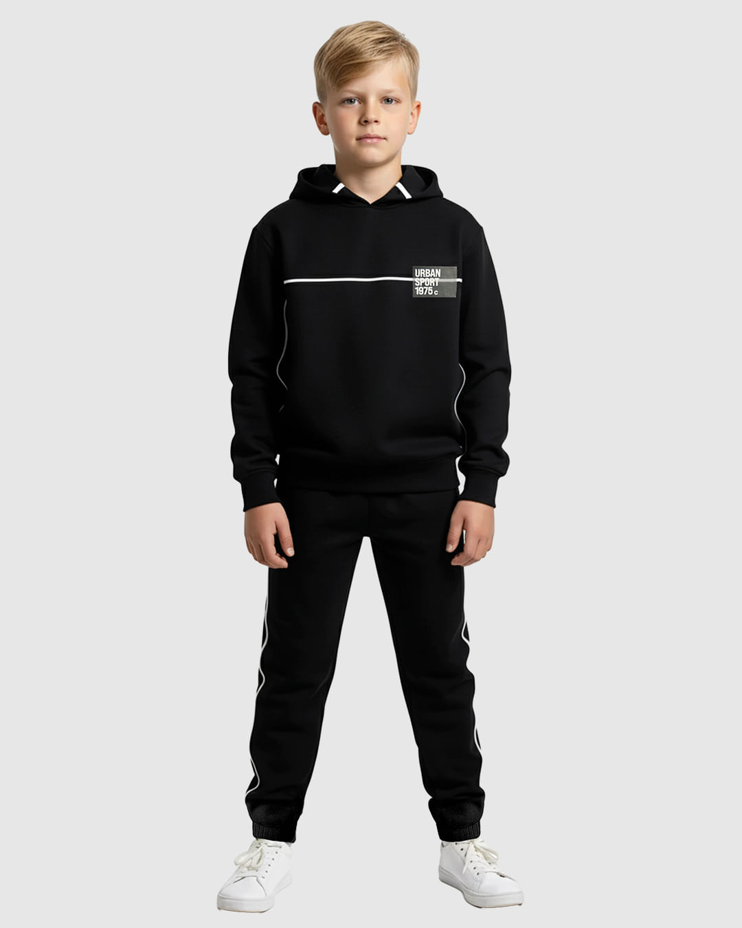Conjunto Menino Blusão Sport Team e Calça Malha Suedine Premium - Carinhoso