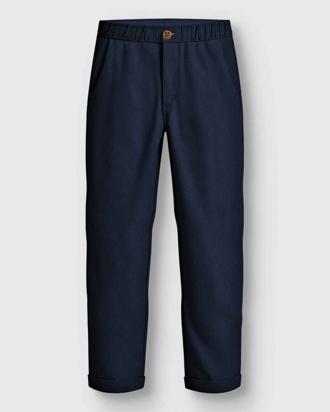 Calça Menino Slim Cós Elástico Bolso Faca Em Moletom Piquet - Carinhoso