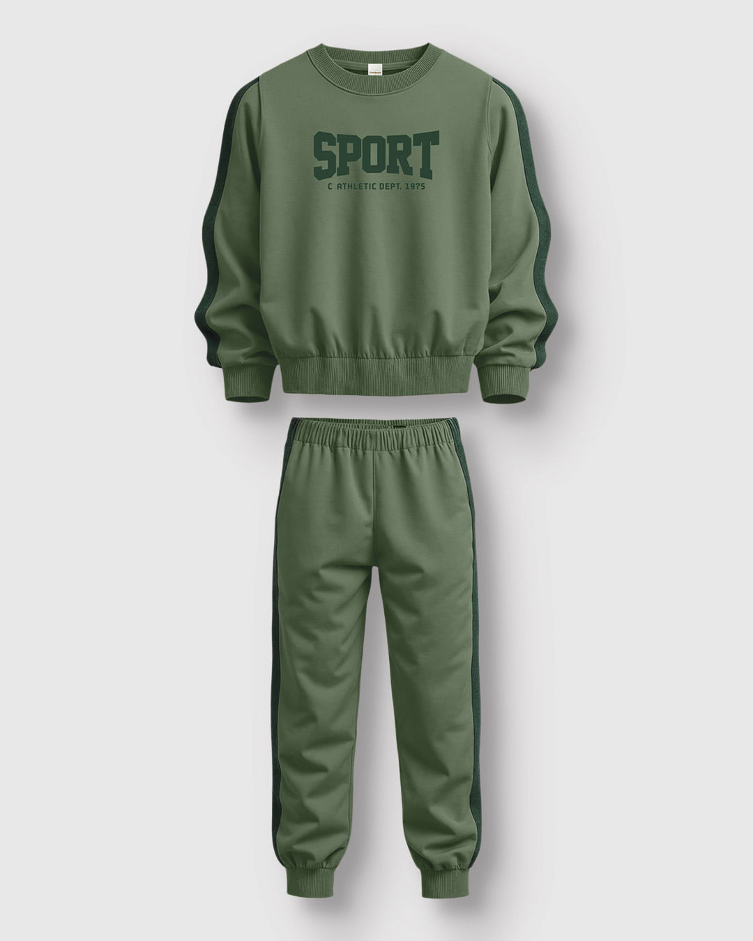 Conjunto Menino Blusão Sport Athletic Dept. Em Moletom Flanelado - Carinhoso