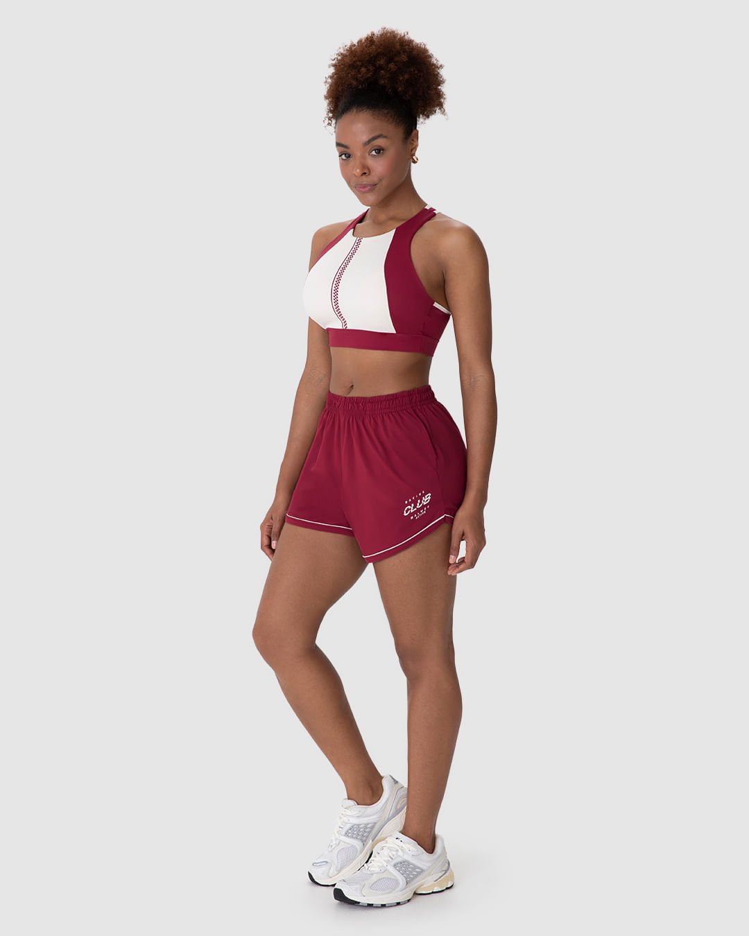 Shorts Esportivo Feminino Runner Bolso Faca Estampa Racing Club Malwee Active