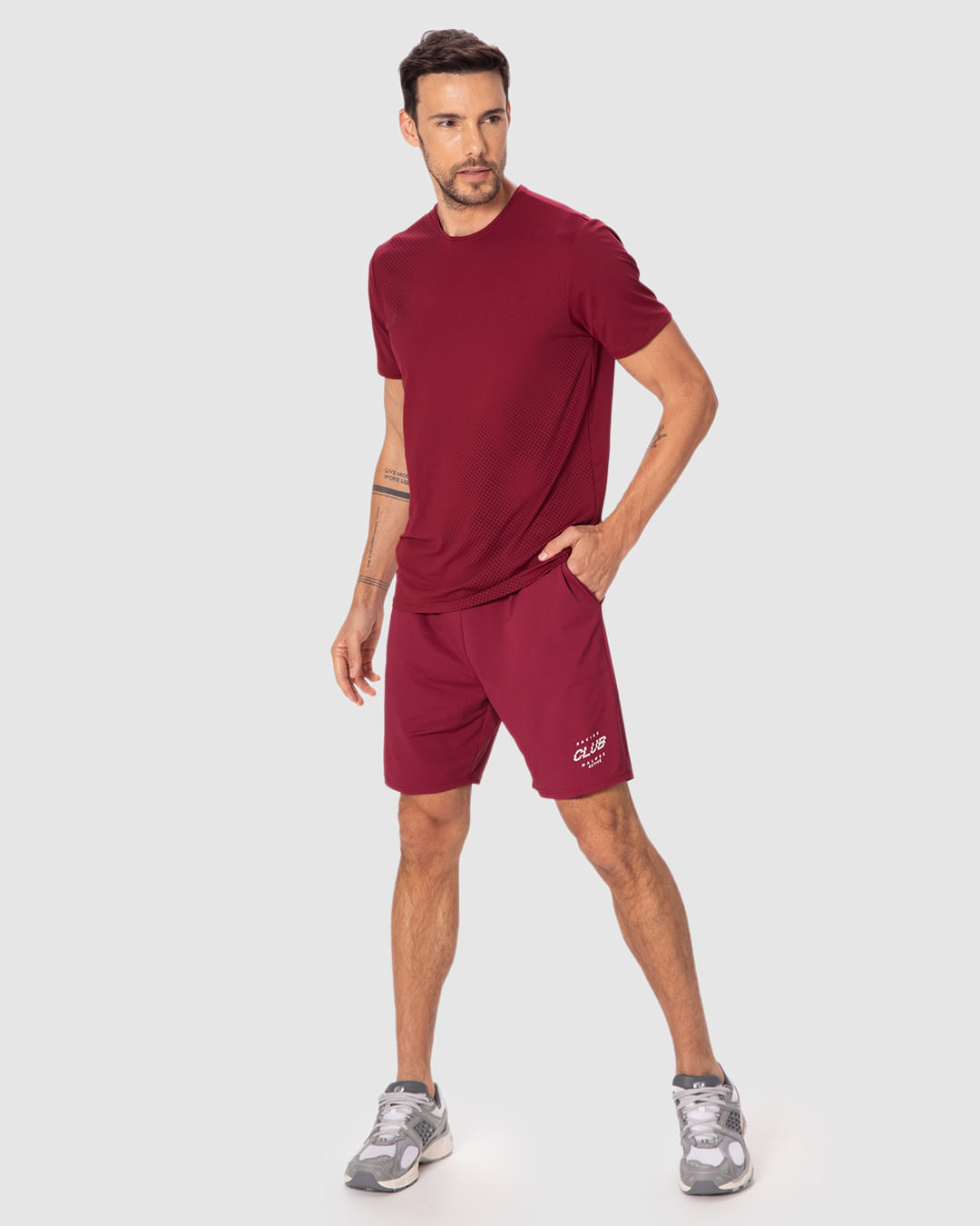 Bermuda Esportiva Masculina Reta Estampa Racing Club Malwee Active