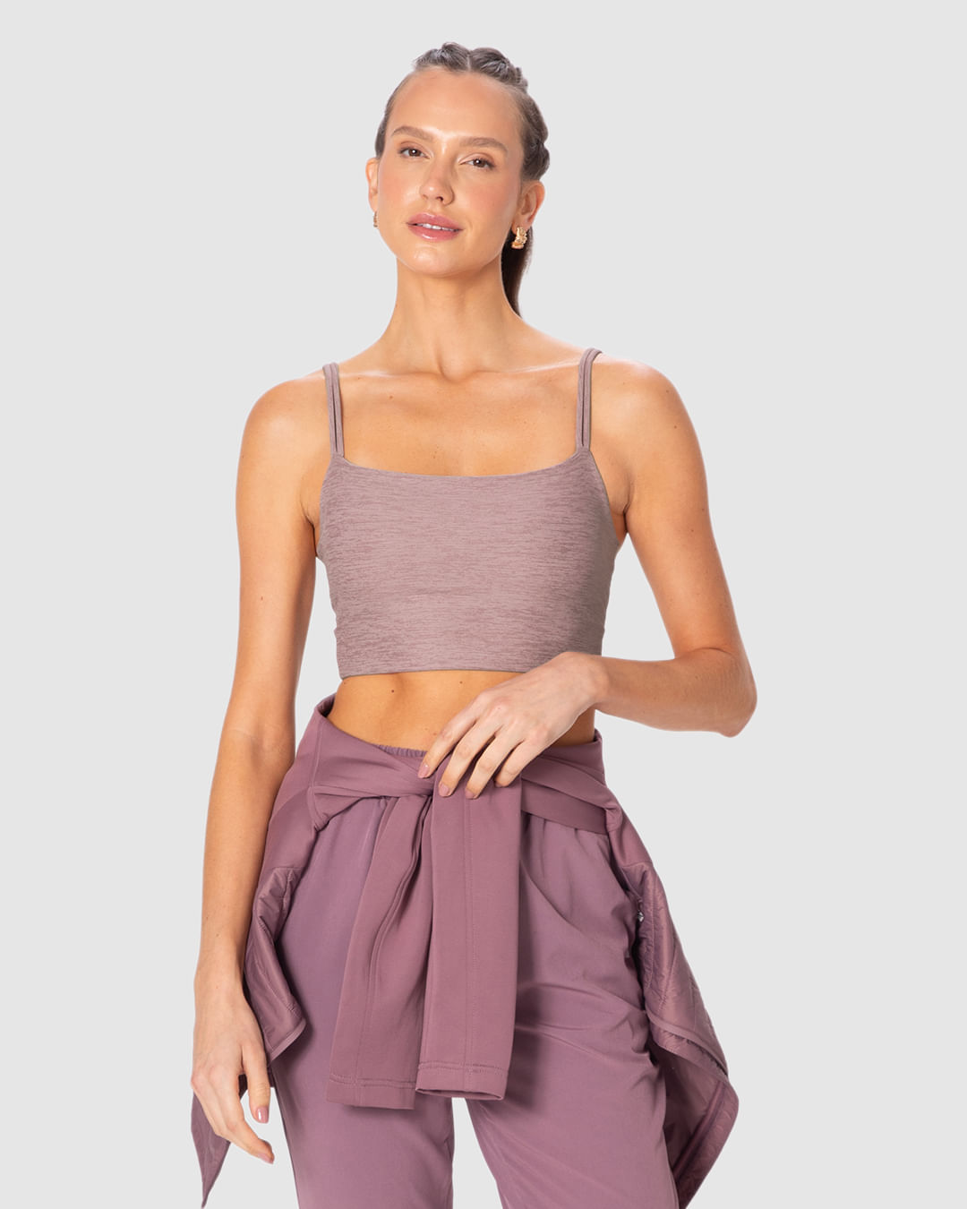 Top Strappy Esportivo Detalhe Alça Costas Malha Dry e Proteção UV50+ Malwee Active