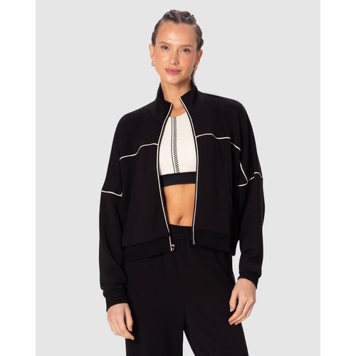 Jaqueta Esportiva Feminina Ampla Recorte Bolso Funcional Malwee Active
