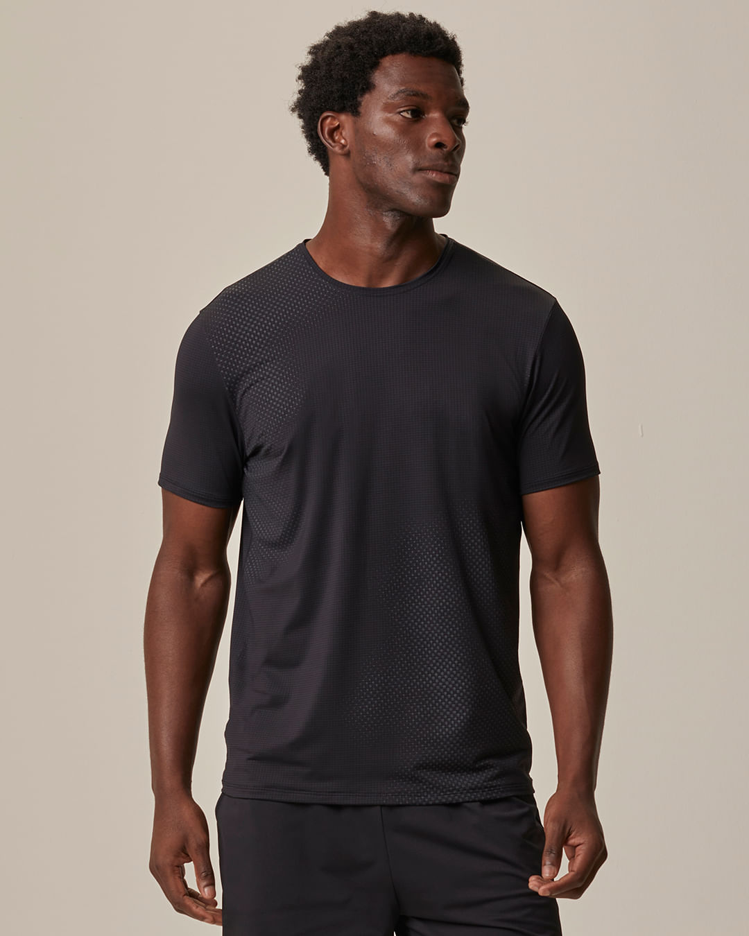 Camiseta Esportiva Masculina Slim  em Malha Proteção UV Malwee Active