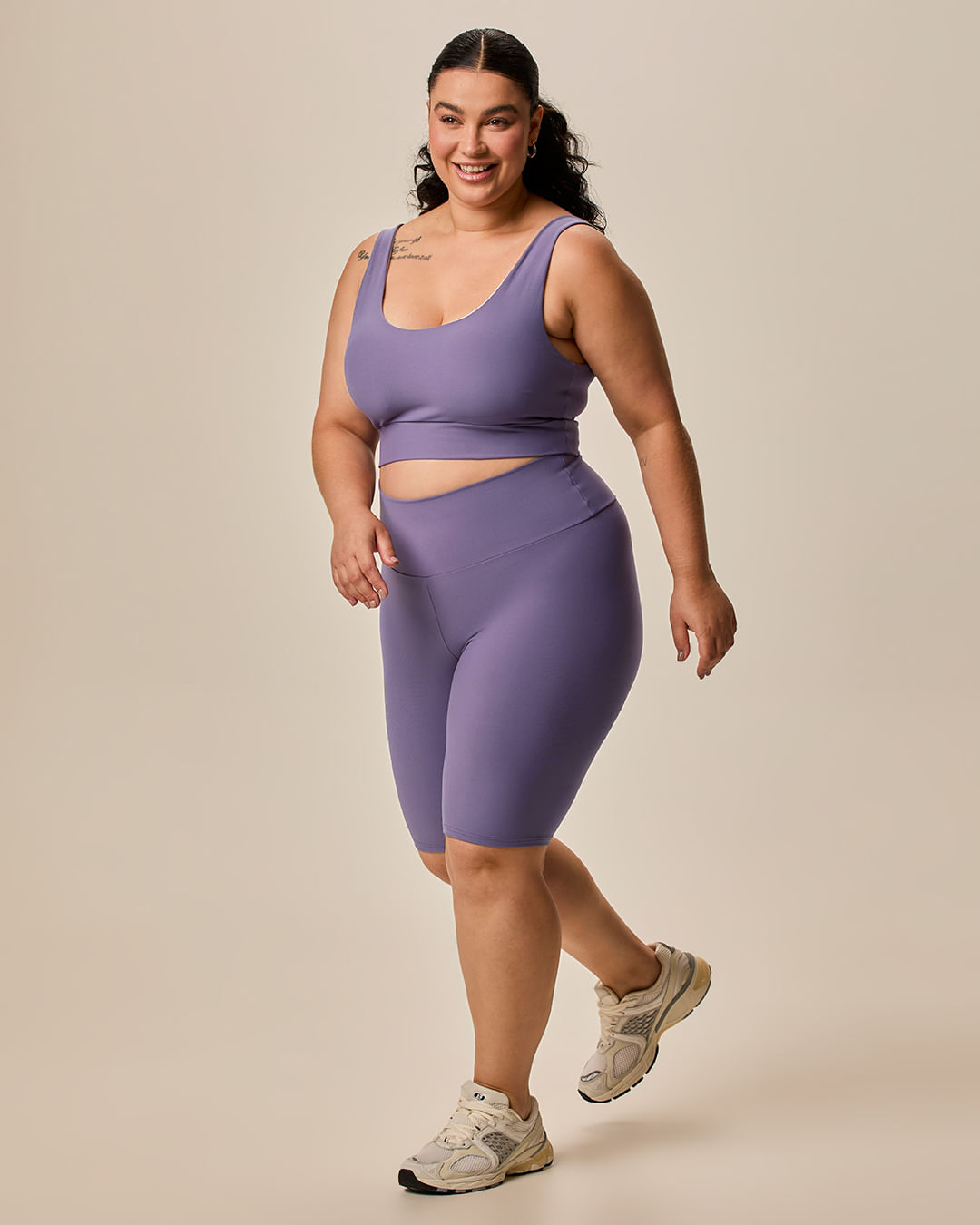 Bermuda Feminina Plus Size Esportiva Em Malha Com Proteção UV50+ Malwee Active