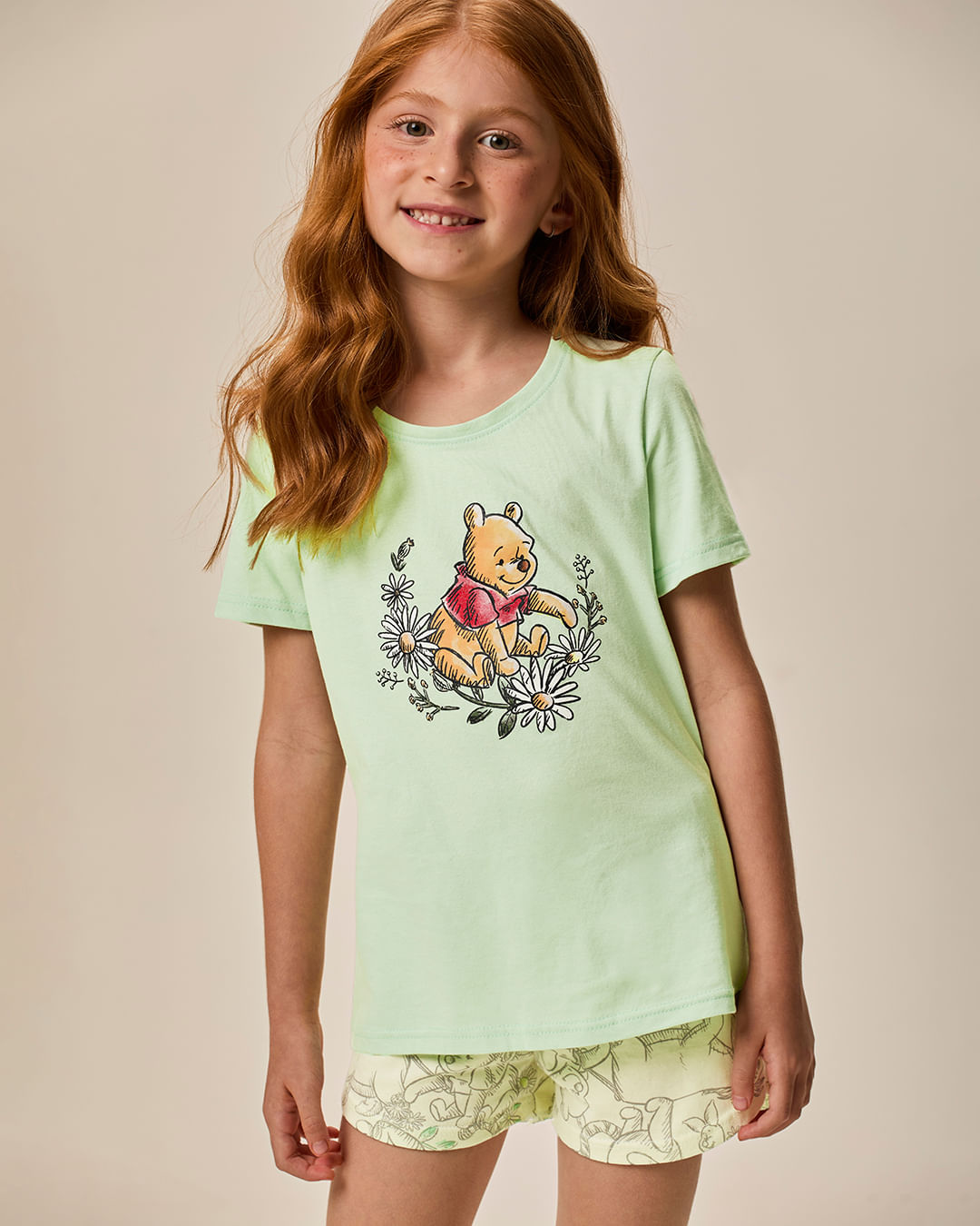 Pijama Infantil Menina Estampa Ursinho Pooh Disney Em Algodão Malwee Kids