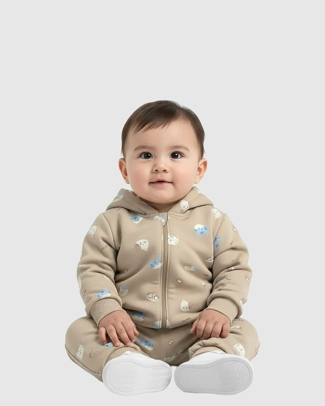 Conjunto Bebê Menino Estampado Casado + Calça Moletom Flanelado Malwee Kids