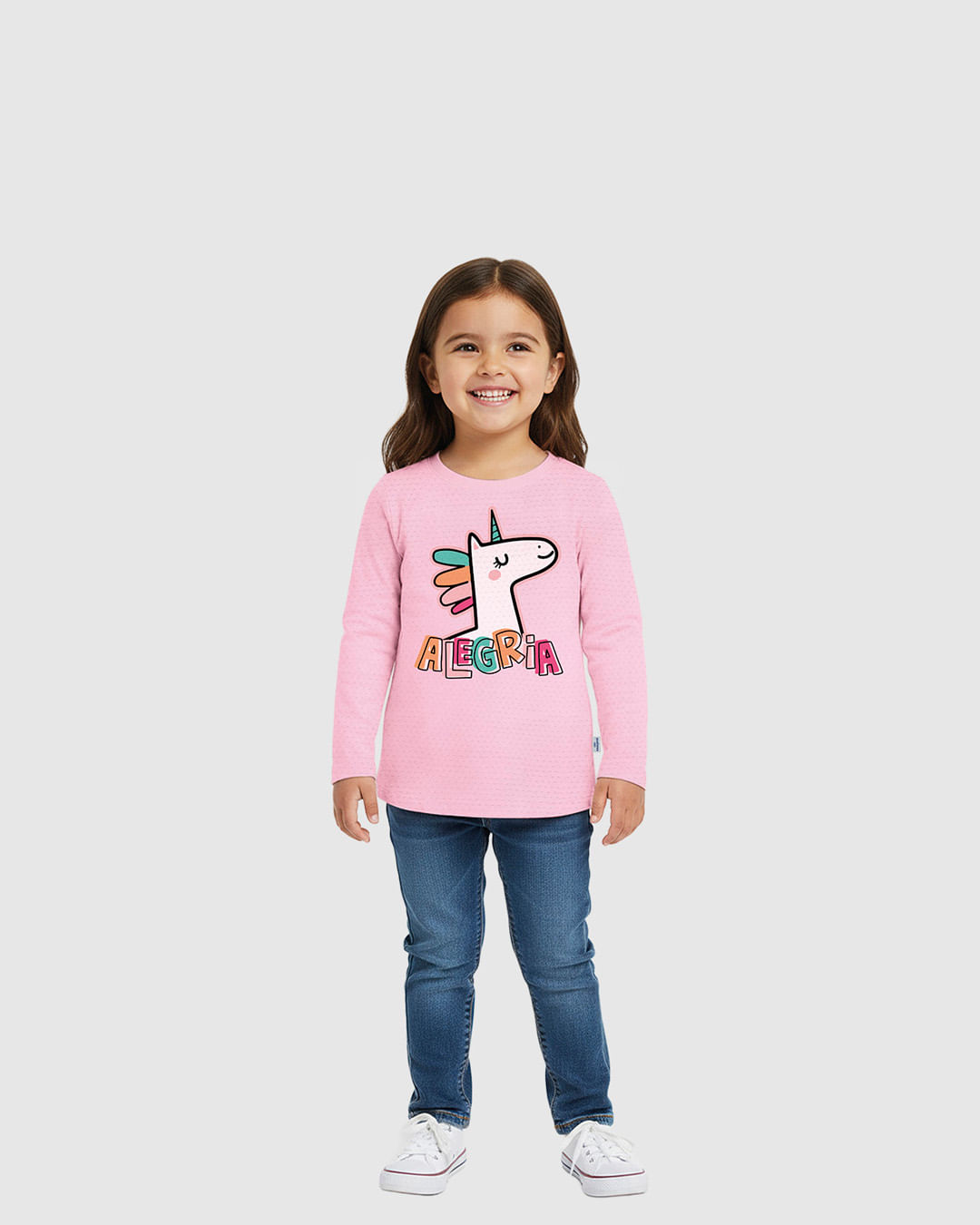 Blusa Infantil Menina Unicórnio Alegria Em Malha Texturizada Malwee Kids