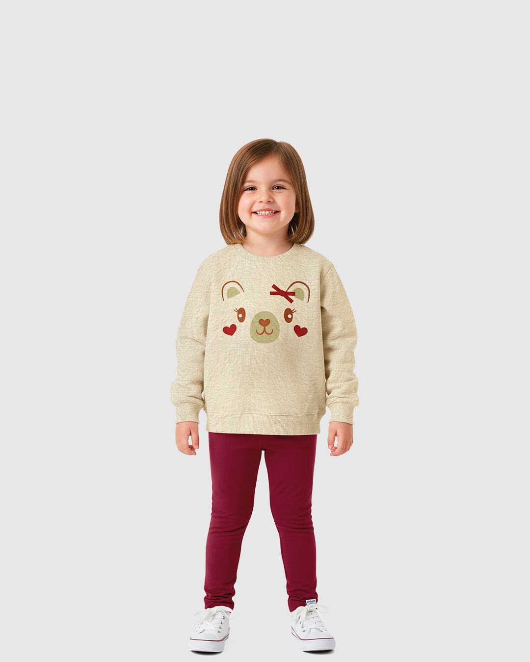 Conjunto Infantil Menina Blusão Pelúcia e Calça Legging Malwee Kids