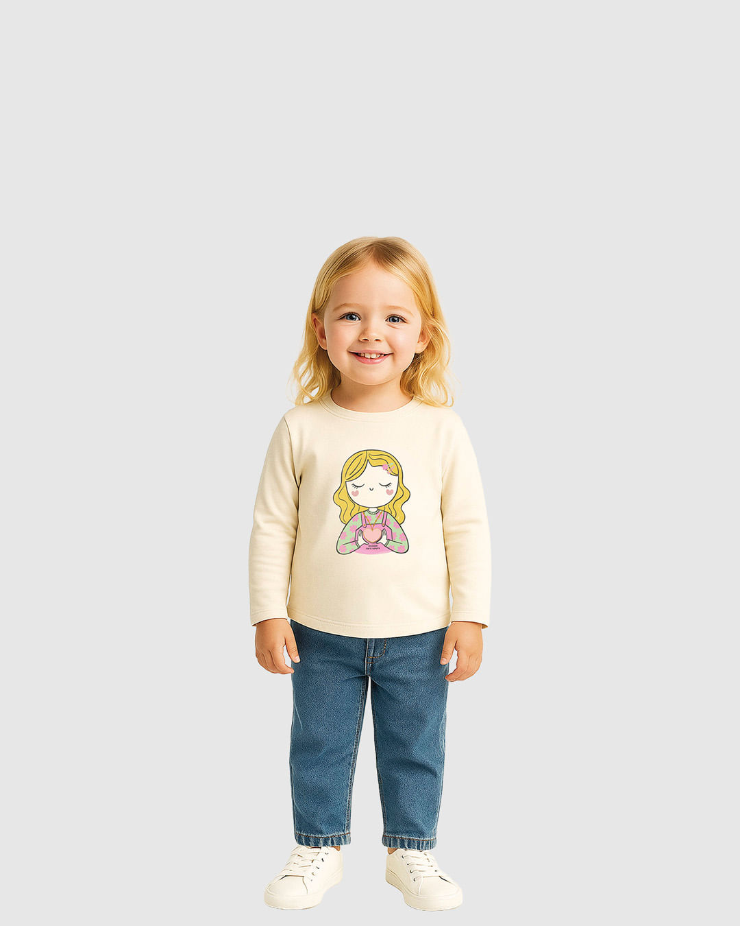 Blusa Infantil Menina Evasê Estampa Glitter + Aplique em Algodão Malwee Kids