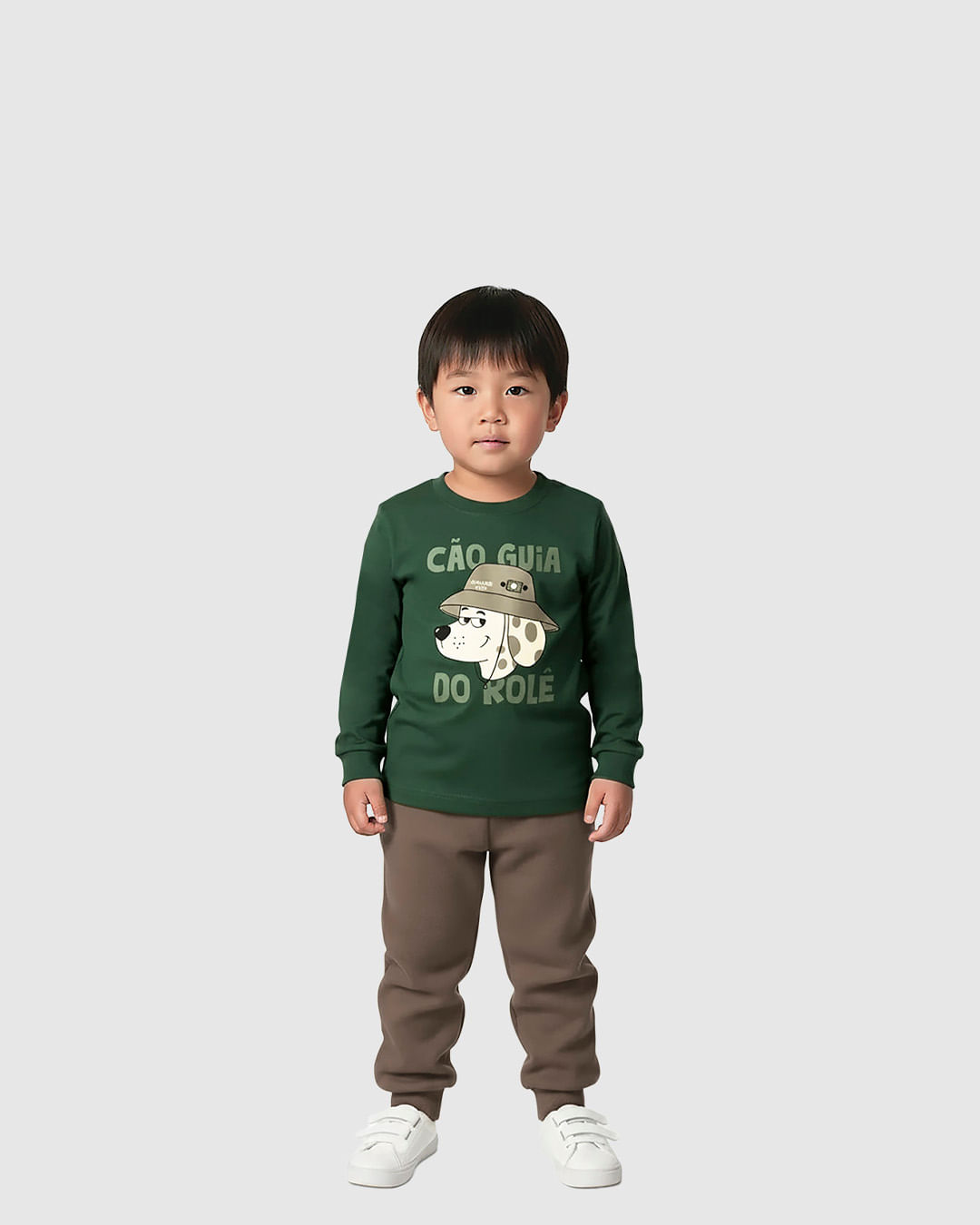 Conjunto Infantil Menino Camiseta Manga Longa Estampada e Calça Malwee Kids