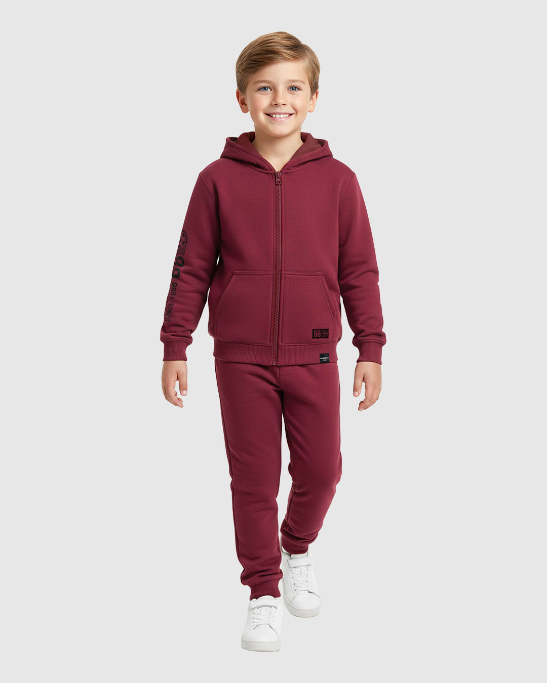 Conjunto Infantil Menino Jaqueta E Calça Em Moletom Flanelado Malwee Kids