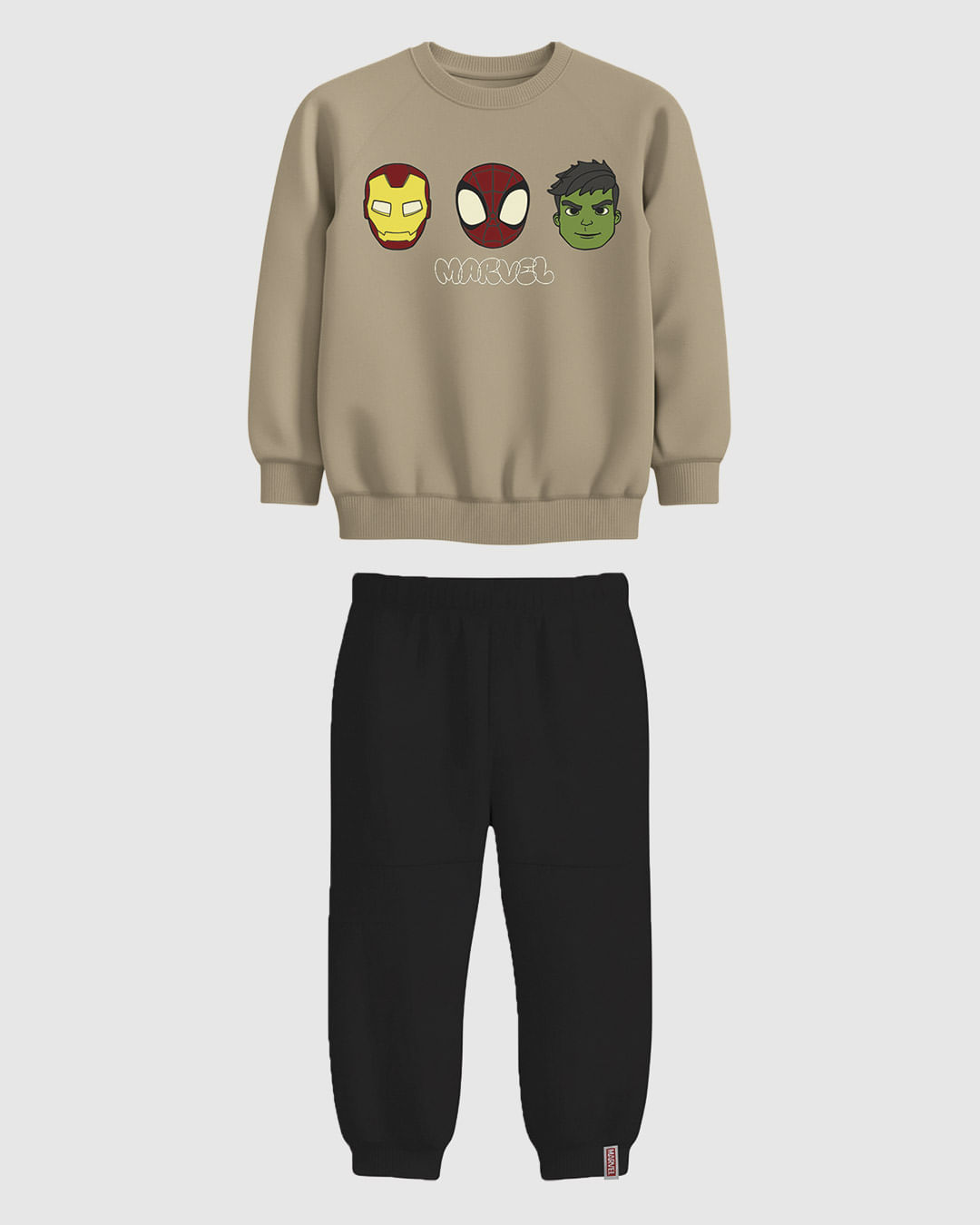 Conjunto Infantil Menino Blusão Avengers Estampa Frente E Costas Malwee Kids
