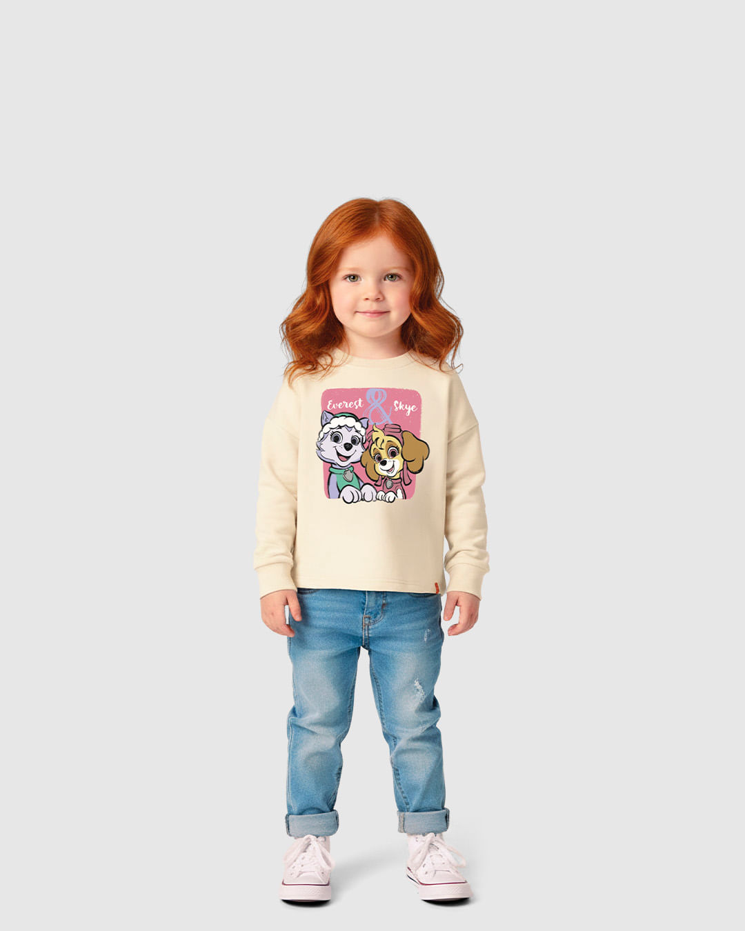 Blusa Infantil Menina Evasê Manga Longa Especial Patrulha Canina Malwee Kids