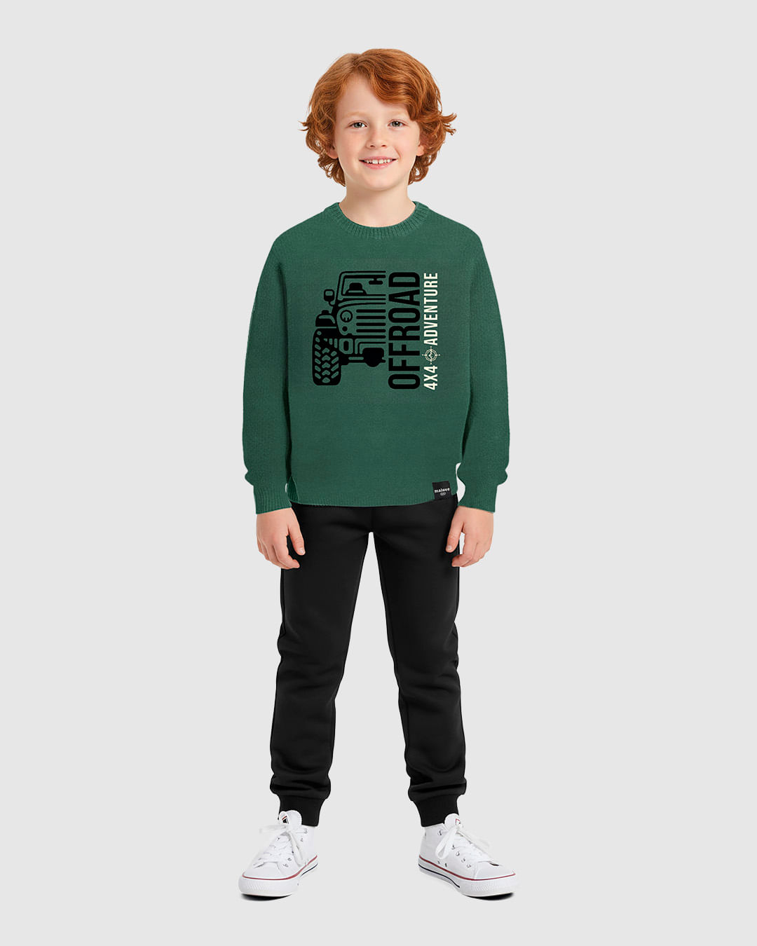 Conjunto Infantil Menino Offroad 4x4 Adventure Mescla Moletons Malwee Kids