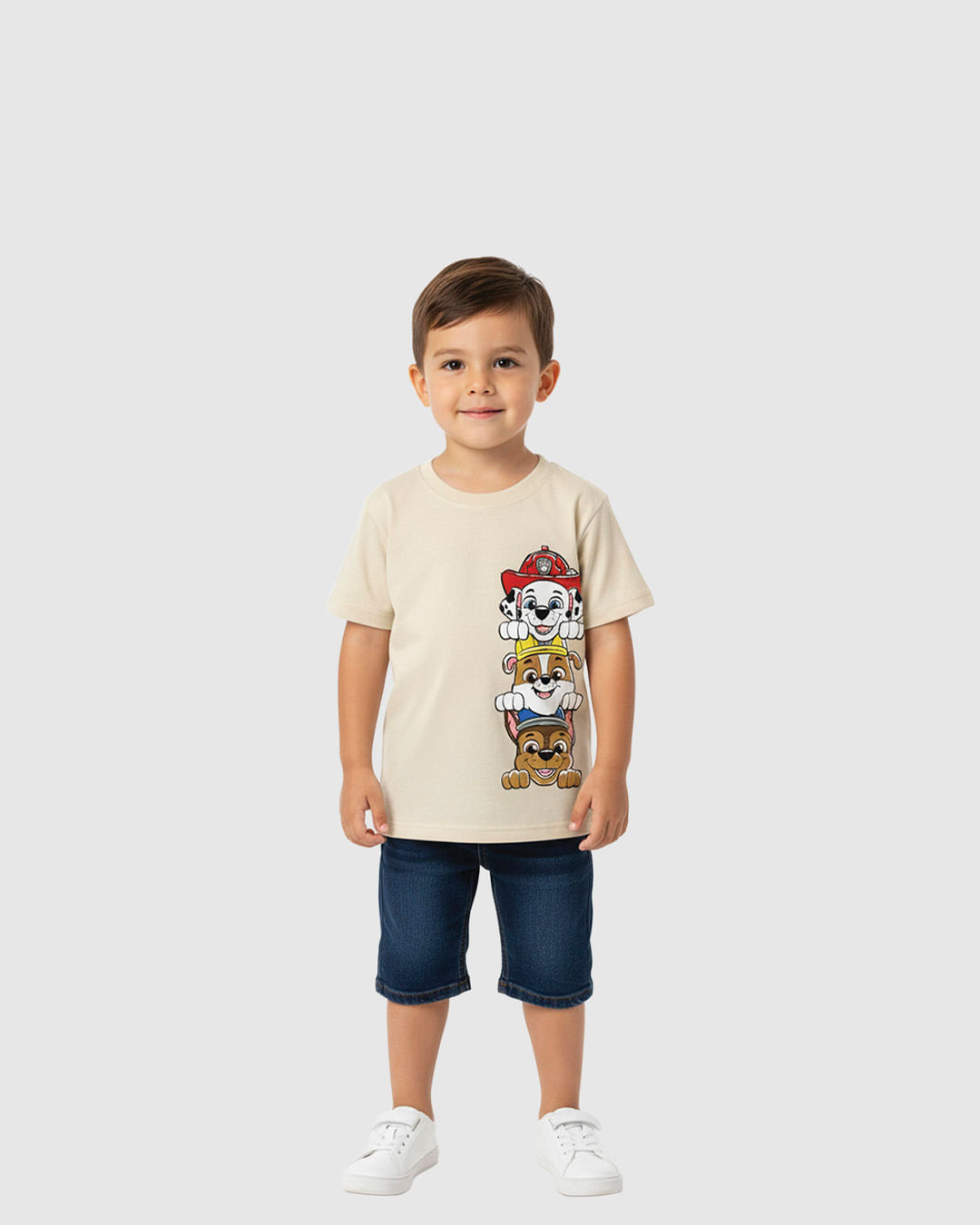 Camiseta Infantil Menino Manga Curta Patrulha Canina Em Algodão Malwee Kids