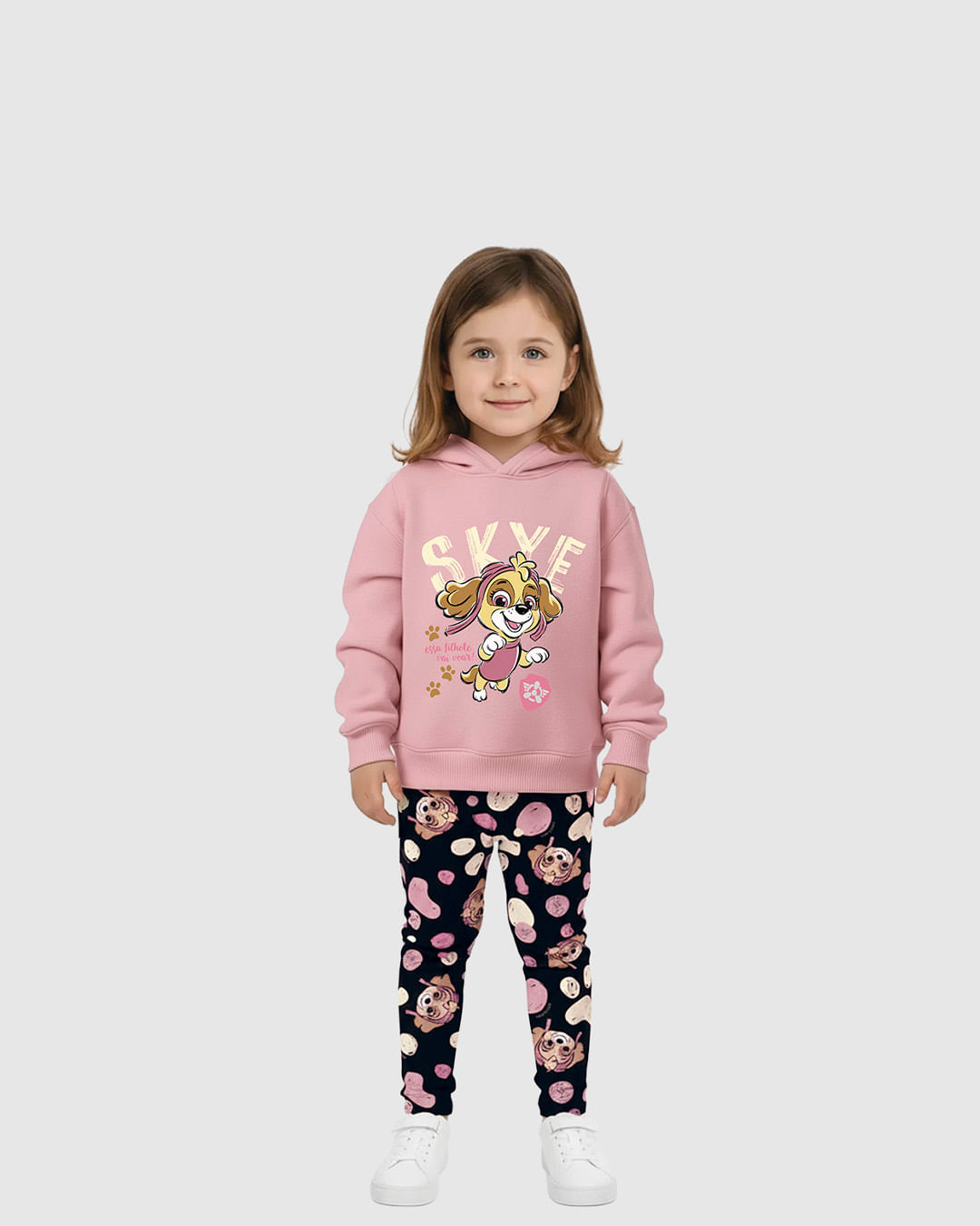 Conjunto Infantil Menina Blusão E Calça Estampada Patrulha Canina Malwee Kids