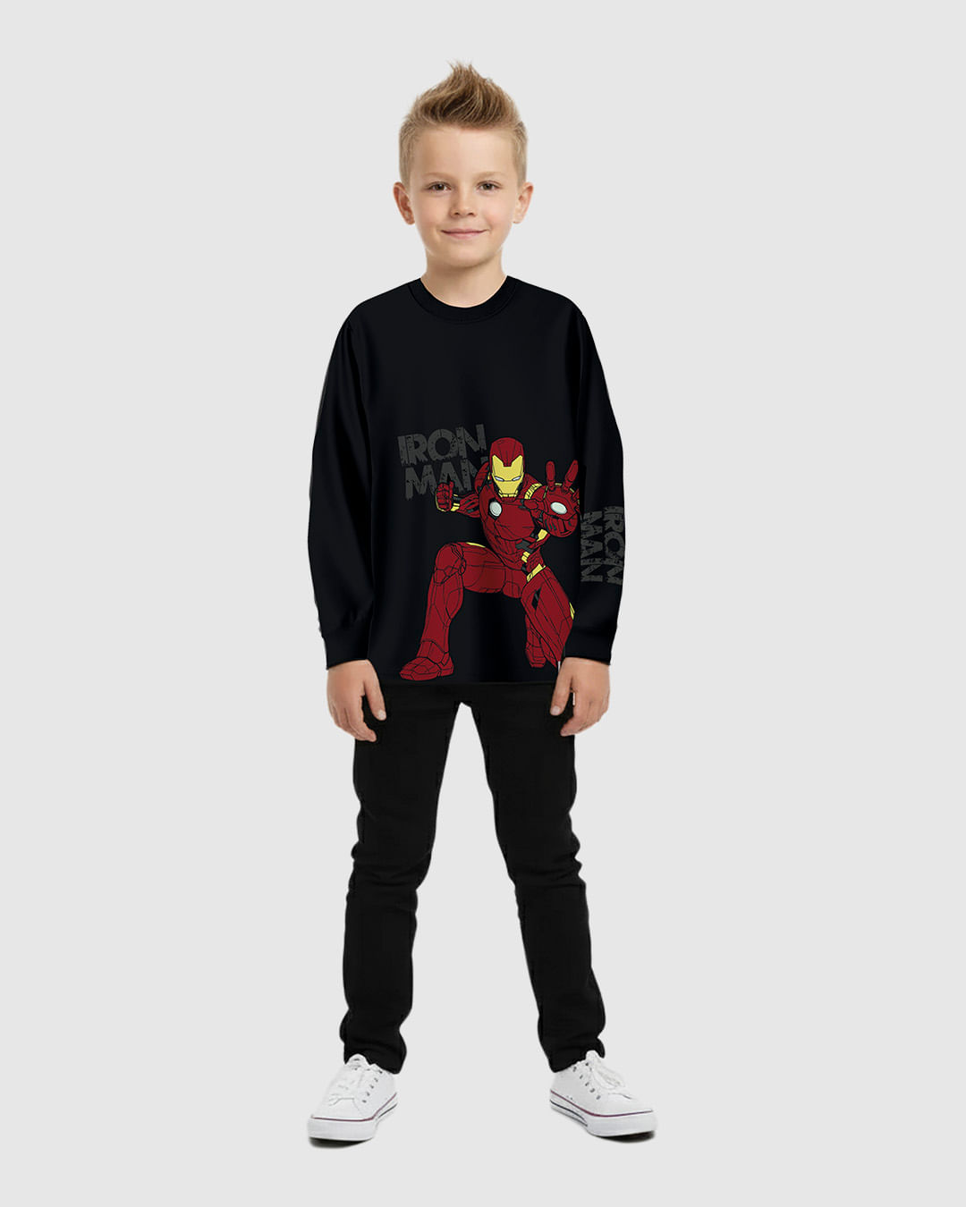 Camiseta Infantil Menino Manga Longa os Vingadores em Algodão Malwee Kids