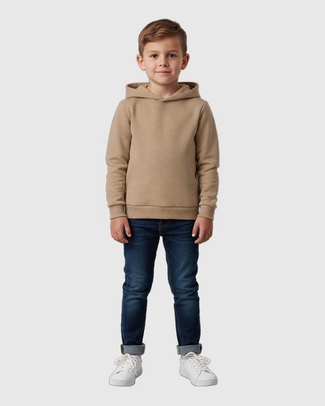 Blusão Infantil Menino com Capuz em Tricô Malwee Kids