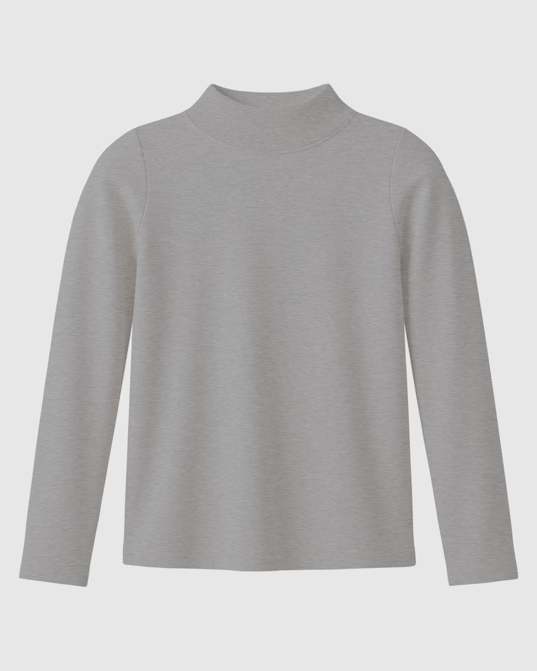 Blusa Infantil Menina Gola Alta Manga Longa Em Ribana Malwee Kids