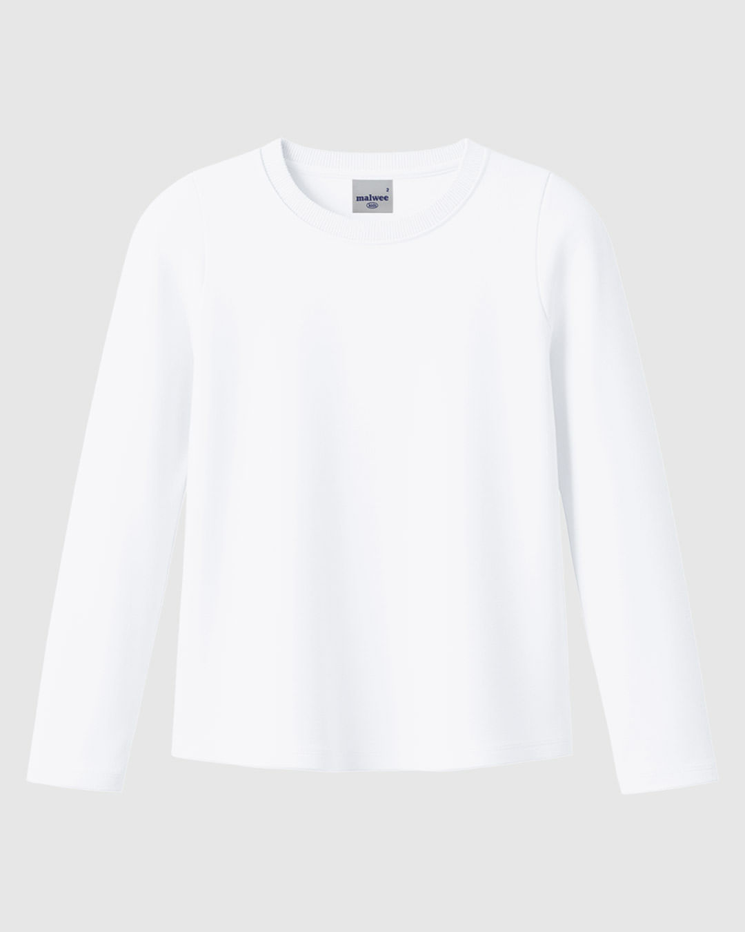 Blusa Infantil Menina Decote Redondo Manga Longa Em Algodão Malwee Kids