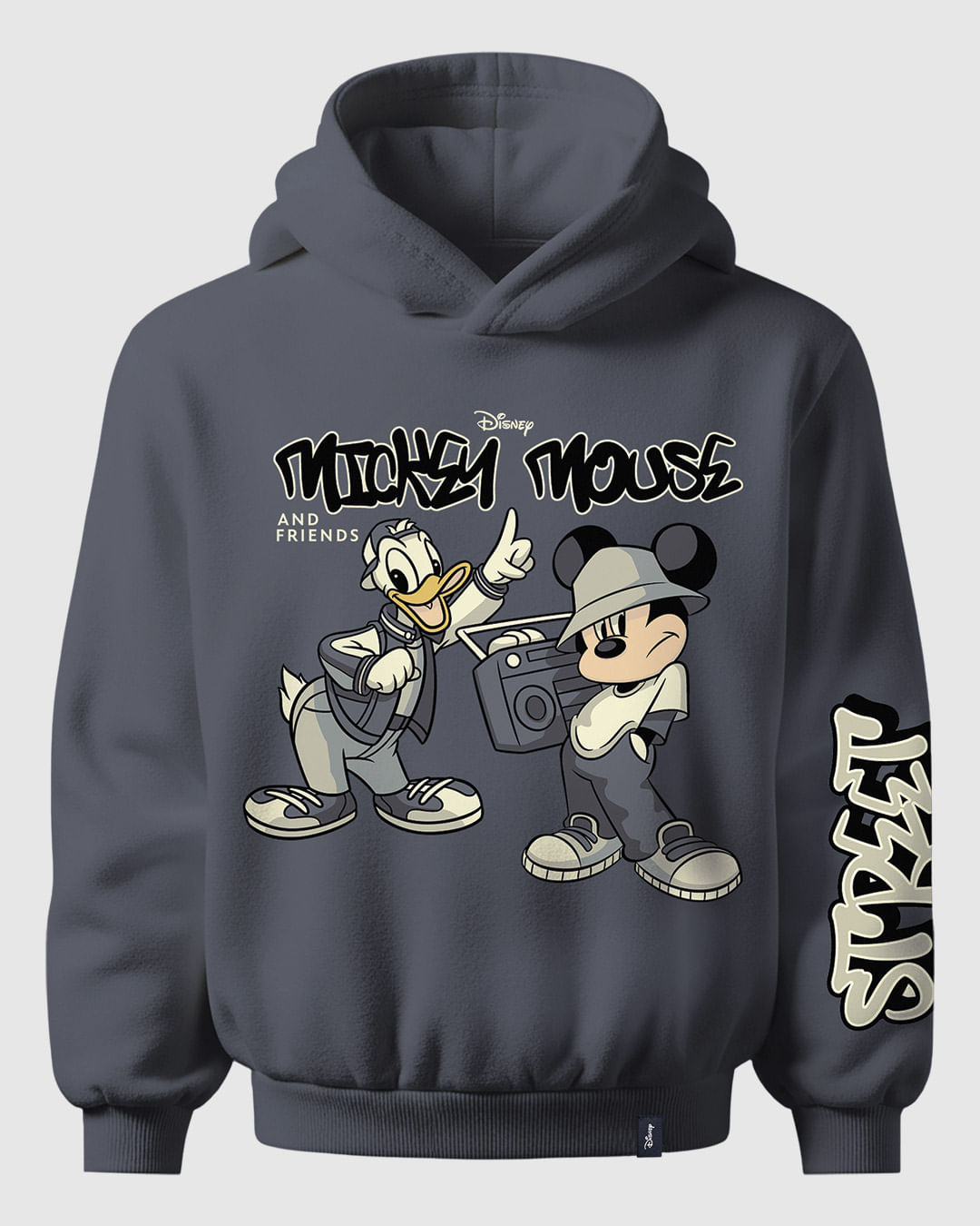 Blusão Infantil Menino Com Capuz Mickey Mouse Em Moletom Flanelado Malwee Kids