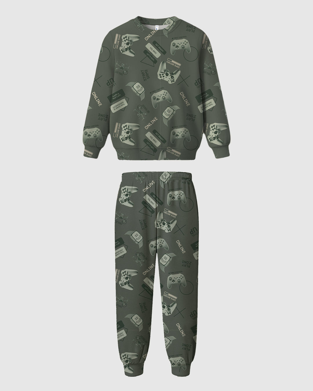 Pijama Longo Infantil Menino Blusão E Calça Em Malha Plush Malwee Kids