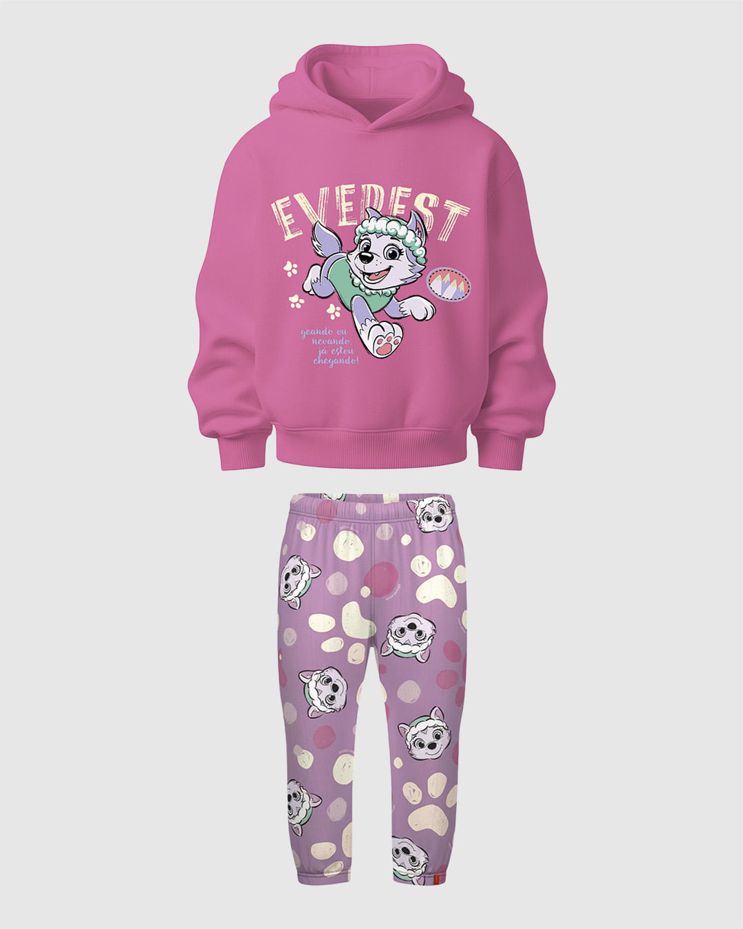 Conjunto Infantil Menina Blusão E Calça Estampada Patrulha Canina Malwee Kids