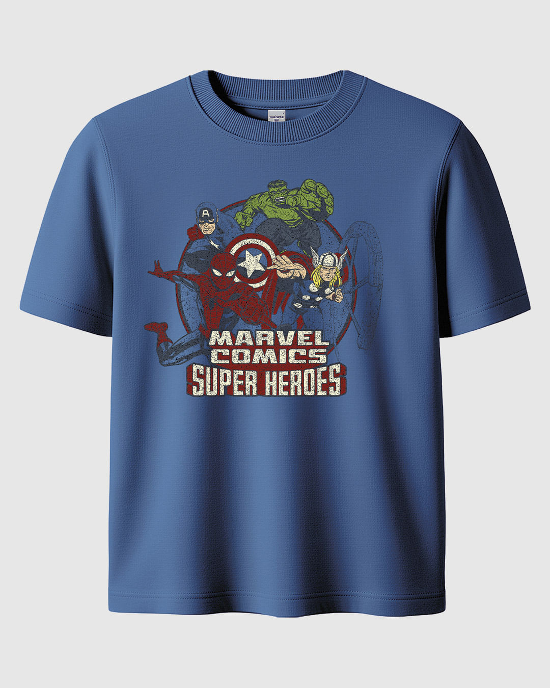 Camiseta Infantil Menino Marvel Comics Super Heroes Em Algodão Malwee Kids