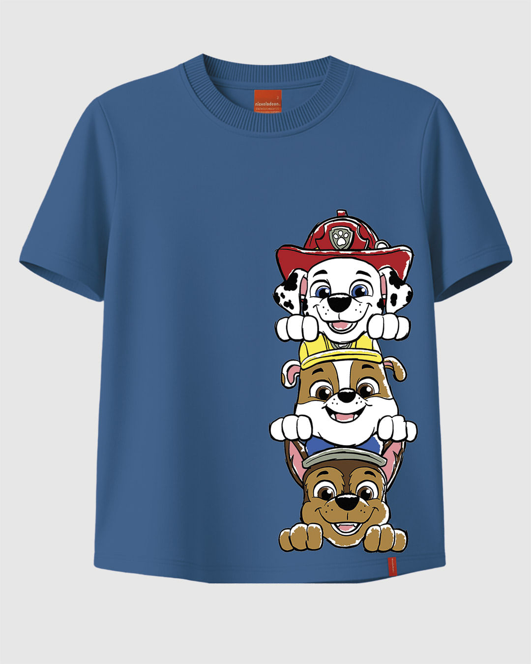 Camiseta Infantil Menino Manga Curta Patrulha Canina Em Algodão Malwee Kids