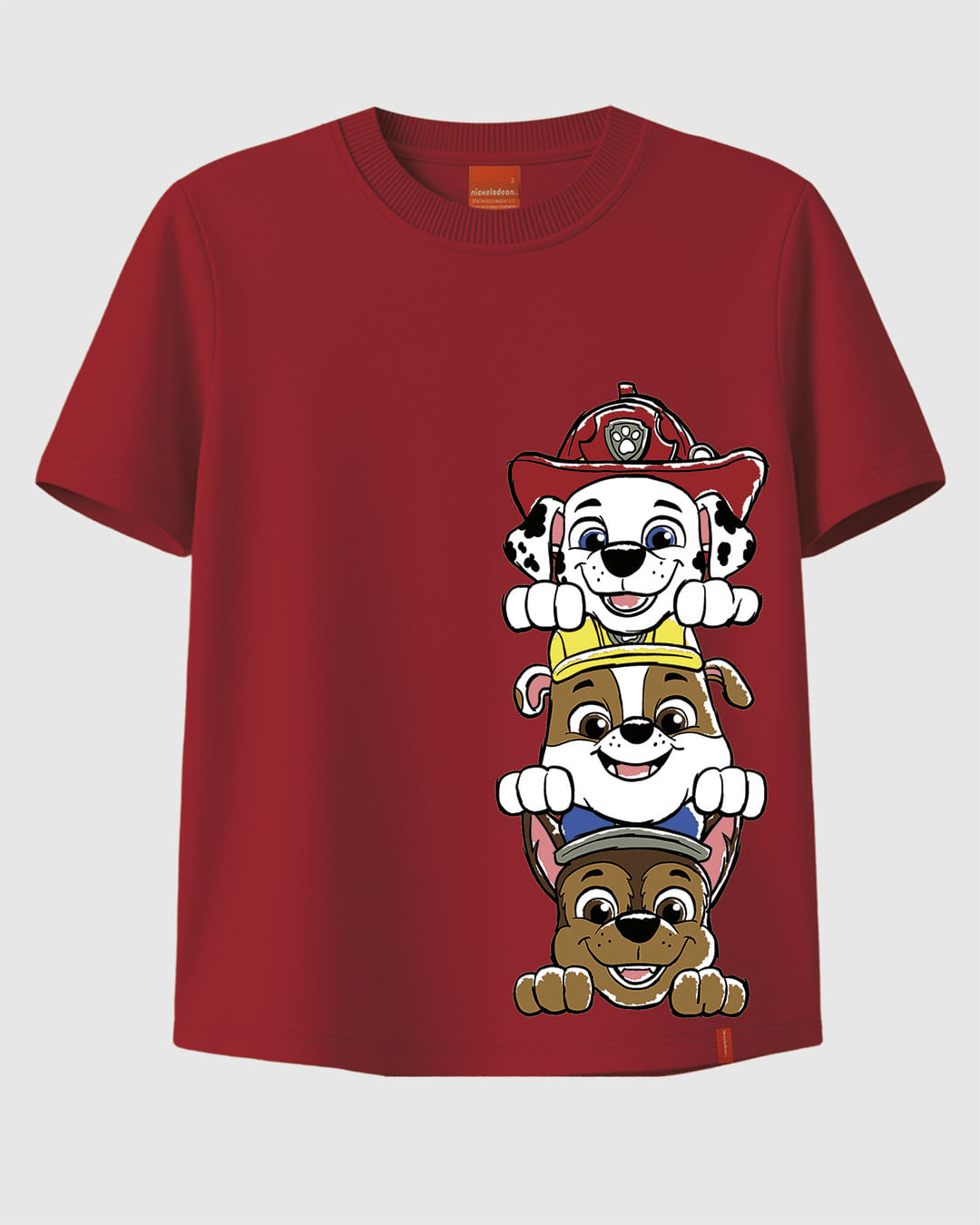 Camiseta Infantil Menino Manga Curta Patrulha Canina Em Algodão Malwee Kids