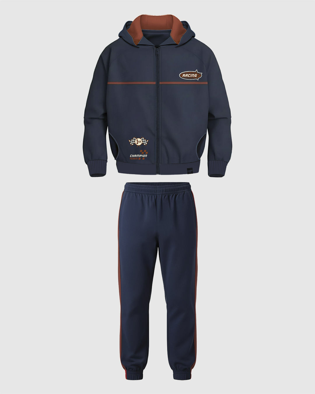 Conjunto Infantil Menino Jaqueta Capuz Forrado + Calça Em Moletinho Malwee Kids