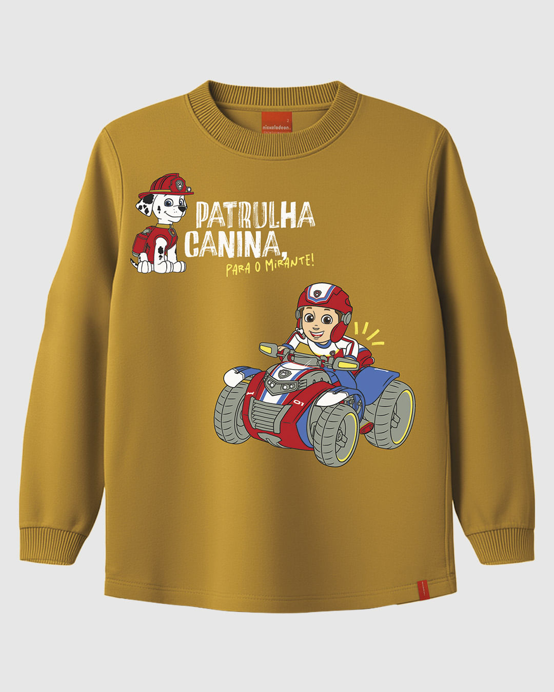Camiseta Infantil Menino Manga Longa Personagens Patrulha Canina Malwee Kids