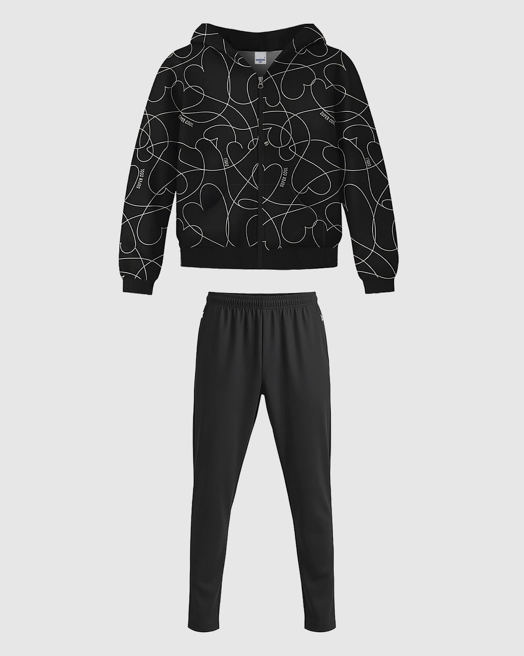 Conjunto Infantil Menina Jaqueta e Calça Legging Moletom Flanelado Malwee Kids
