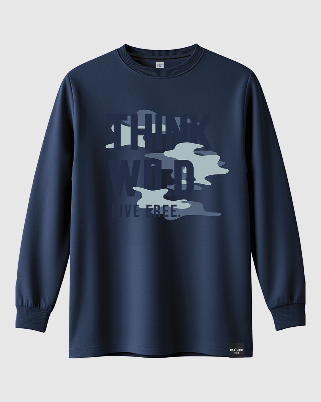Camiseta Infantil Menino Manga Longa Think Wild Em Malha Mesclada Malwee Kids