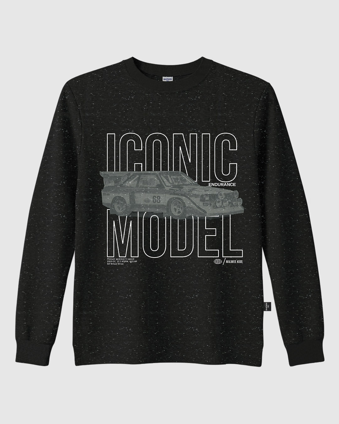 Camiseta Infantil Menino Manga Longa Iconic Model em Malha Botonê Malwee Kids