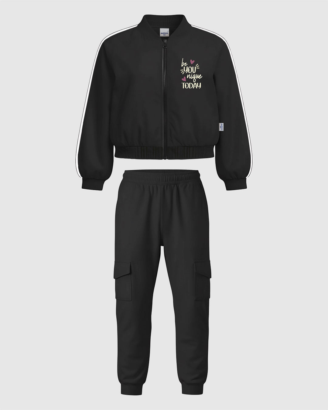 Conjunto Infantil Menina Jaqueta e Calça Estilo Esportivo Malwee Kids