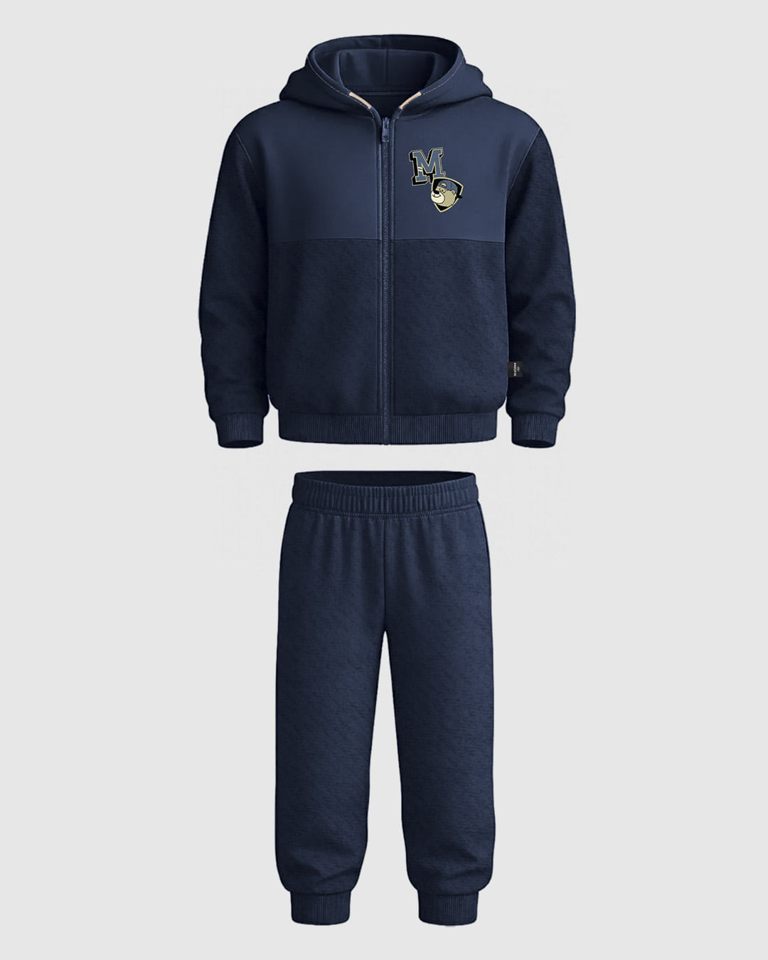 Conjunto Longo Infantil Em Moletom Diagonal Flanelado Malwee Kids