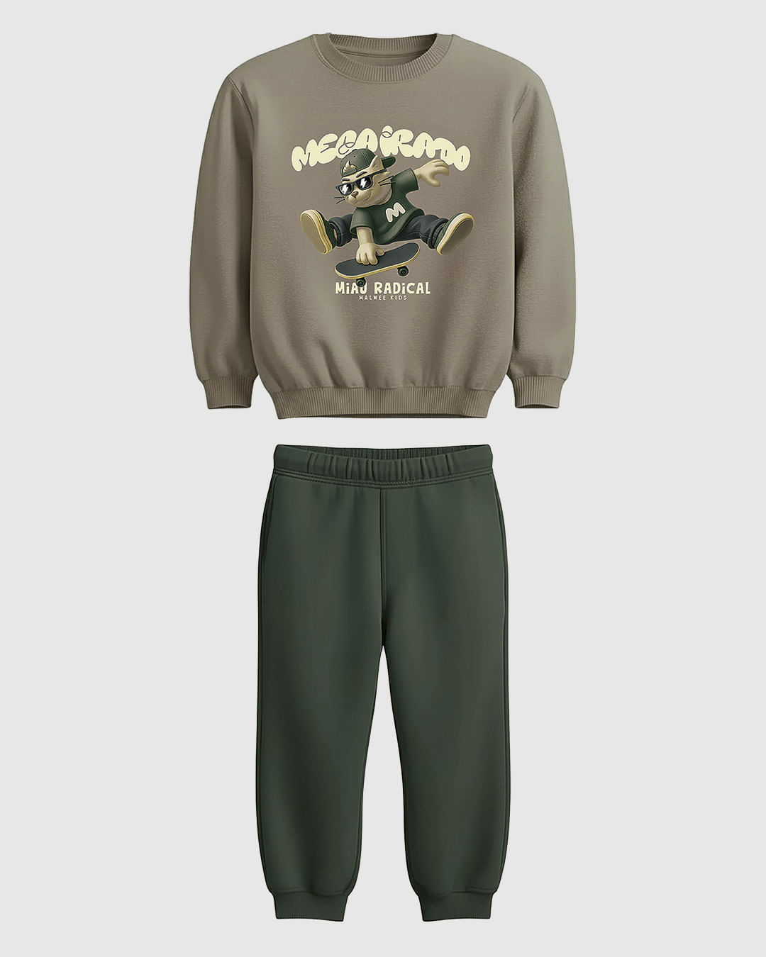 Conjunto Infantil Menino Blusão E Calça Em Moletom Flanelado Malwee Kids