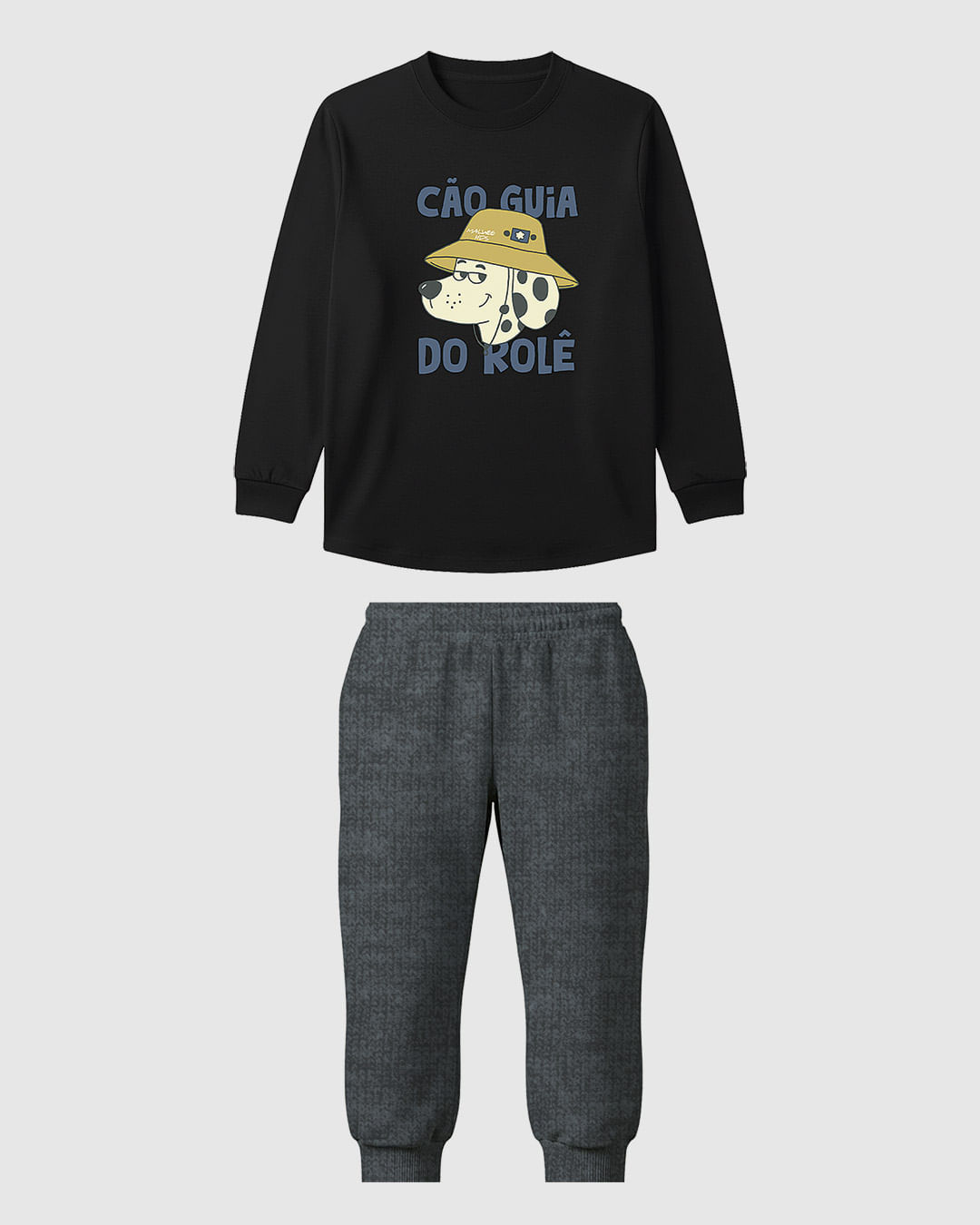 Conjunto Infantil Menino Camiseta Manga Longa Estampada E Calça Malwee Kids