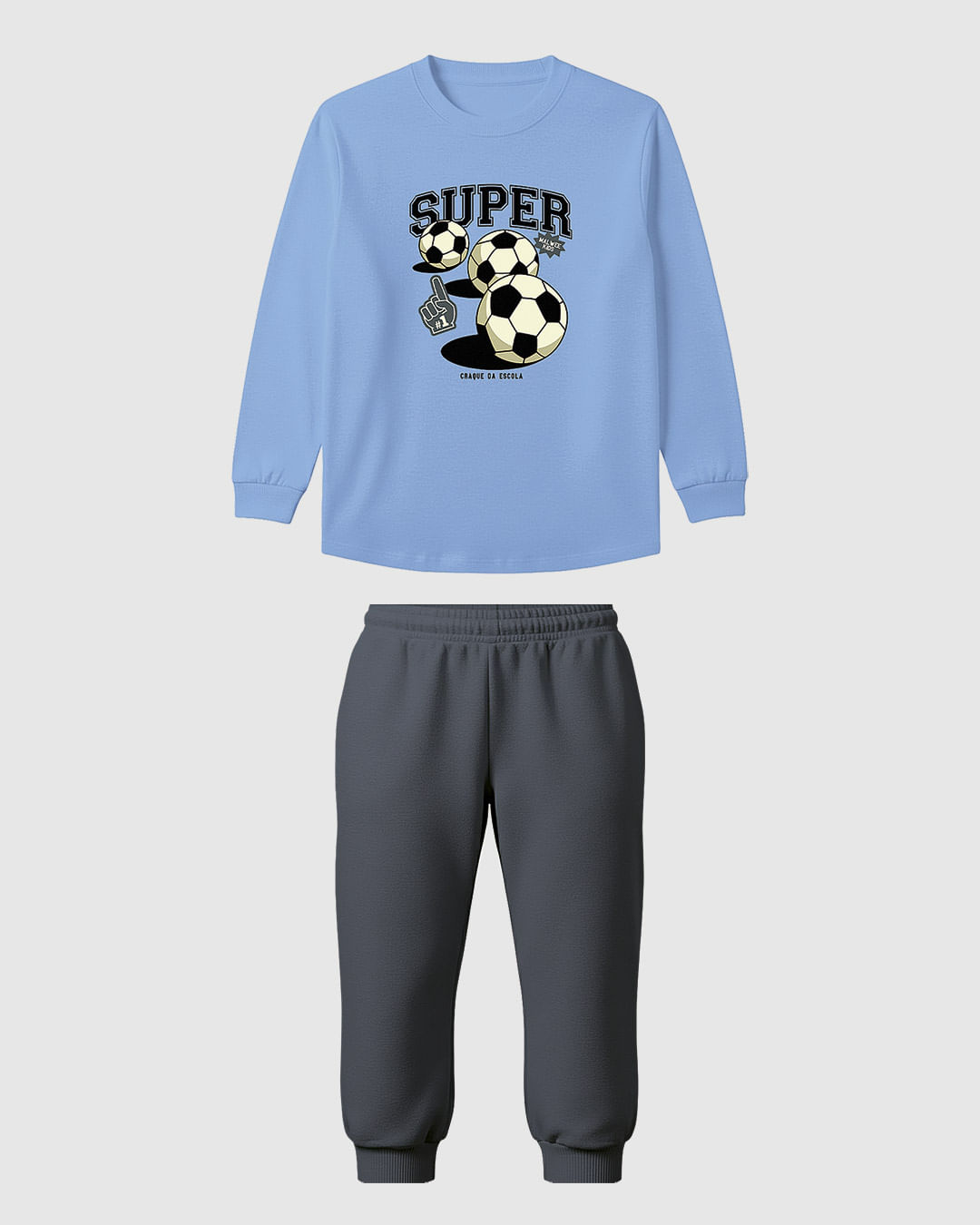 Conjunto Infantil Menino Camiseta Manga Longa Estampada E Calça Malwee Kids