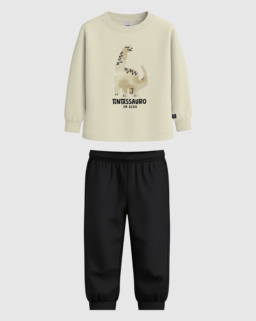 Conjunto Infantil Menino Blusa Tintassauro Em Ação E Calça Malwee Kids