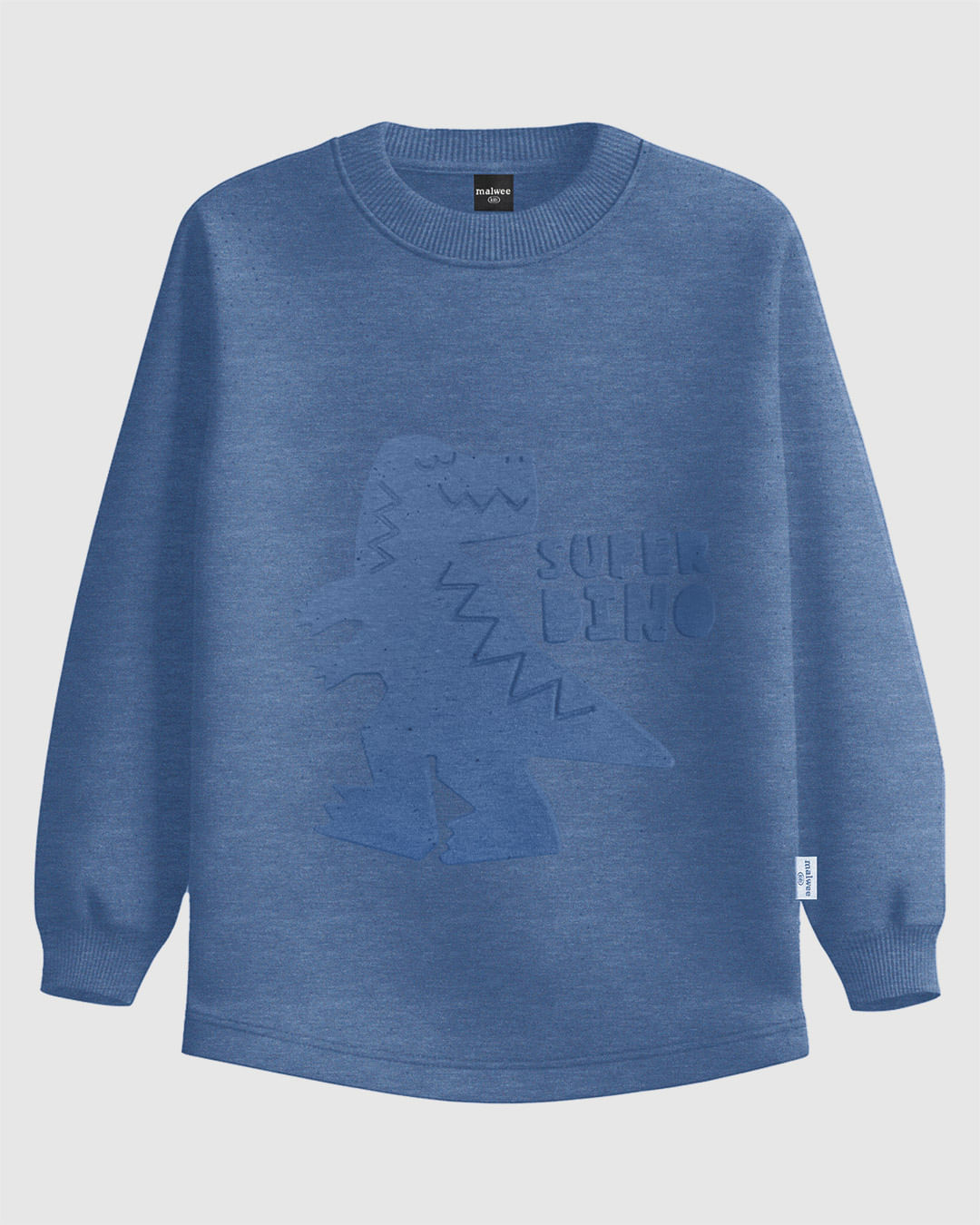 Camiseta Infantil Menino Estampa Alto-Relevo Super Dino Malwee Kids