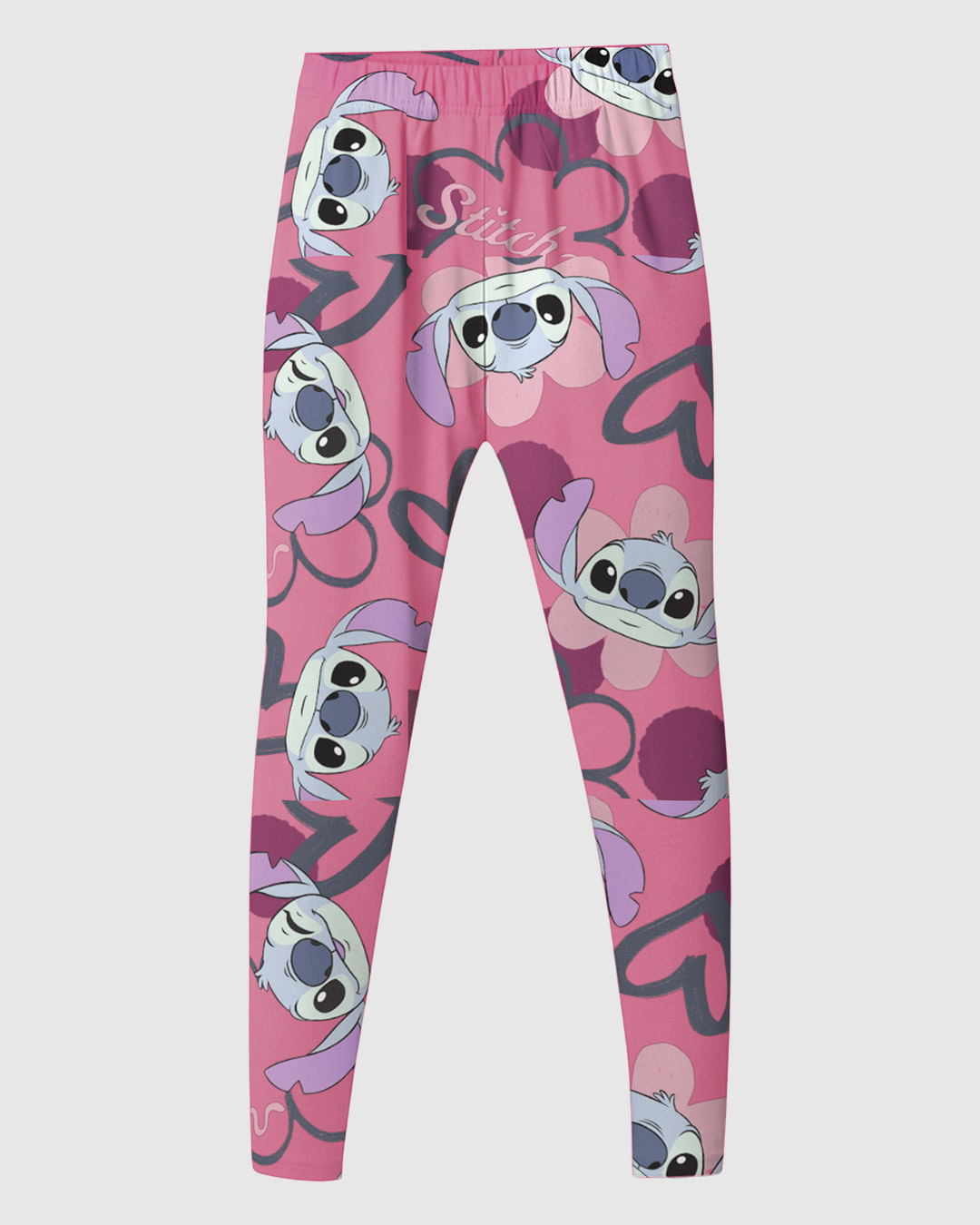 Calça Legging Infantil Estampa Especial Stitch Disney Malwee Kids
