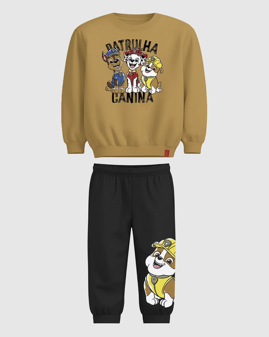 Conjunto Infantil Menino Estampa Na Calça Patrulha Canina Malwee Kids
