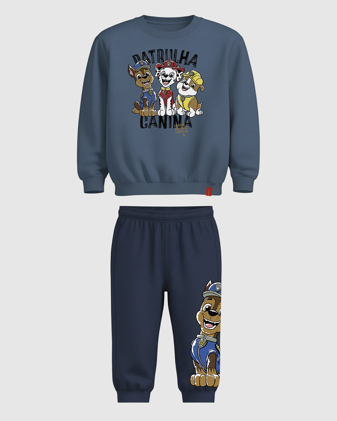 Conjunto Infantil Menino Estampa Na Calça Patrulha Canina Malwee Kids