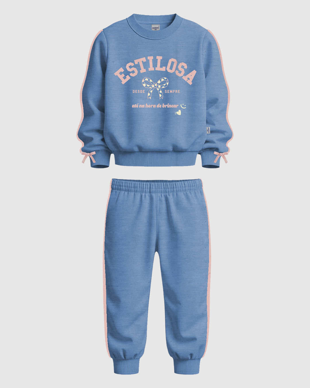 Conjunto Infantil Menina Estampa Estilosa em Moletom Botonê Malwee Kids