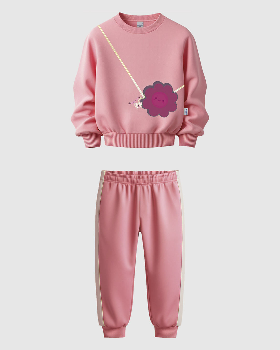 Conjunto Infantil Menina Blusão E Calça Em Moletom Flanelado Malwee Kids